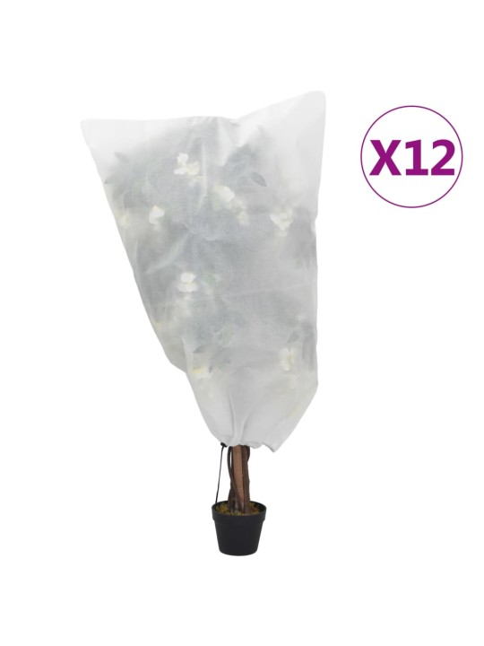 Augu pārsegi ar aukliņu, 12 gab., 70 g/m², 0,8x1,2 m