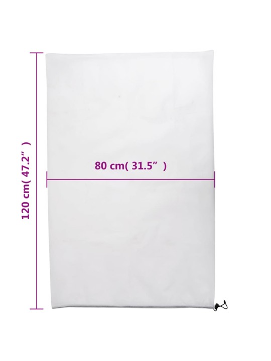 Augu pārsegi ar aukliņu, 12 gab., 70 g/m², 0,8x1,2 m