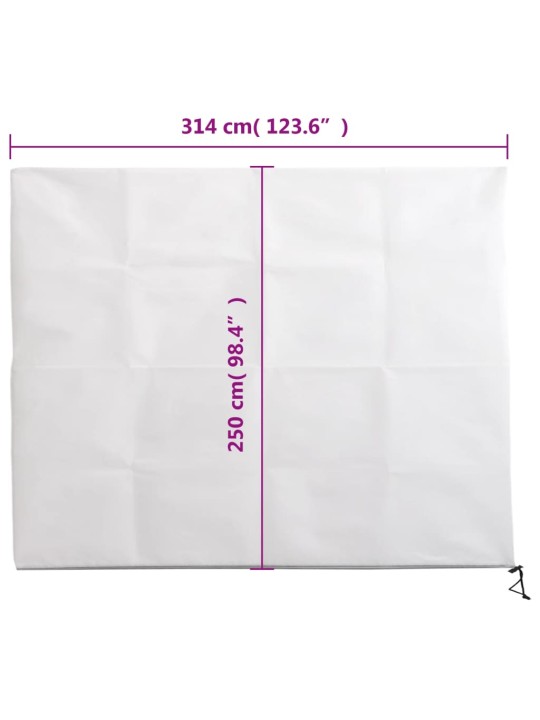 Augu pārsegi ar rāvējslēdzēju, 4 gab., 70 g/m², flīss,3,14x2,5m