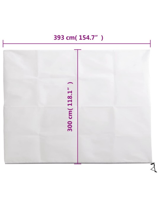 Augu pārsegi ar rāvējslēdzēju, 4 gab., 70 g/m², flīss, 3,93x3 m