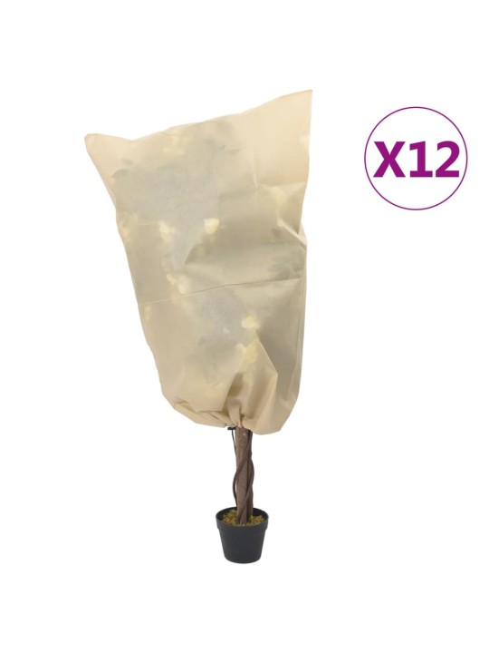 Augu pārsegi ar aukliņu, 12 gab., 70 g/m², 0,8x1,2 m