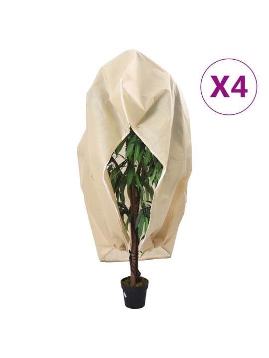 Augu pārsegi ar rāvējslēdzēju, 4 gab., 70 g/m², flīss,3,14x2,5m