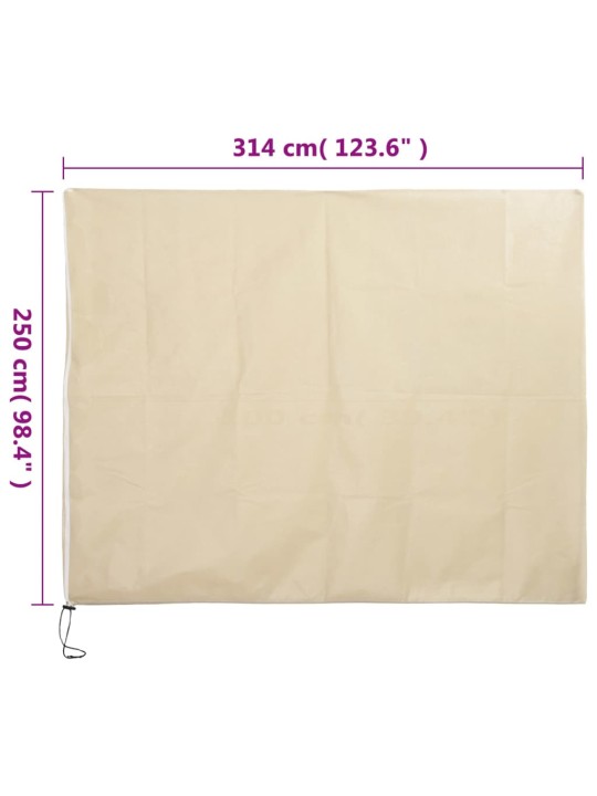 Augu pārsegi ar rāvējslēdzēju, 4 gab., 70 g/m², flīss,3,14x2,5m