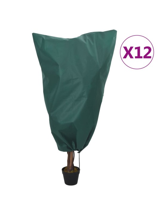 Augu pārsegi ar aukliņu, 12 gab., 70 g/m², 0,8x0,8 m