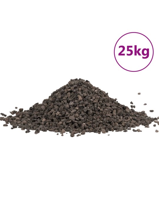 Bazalta grants, 25 kg, melns, 5-8 mm
