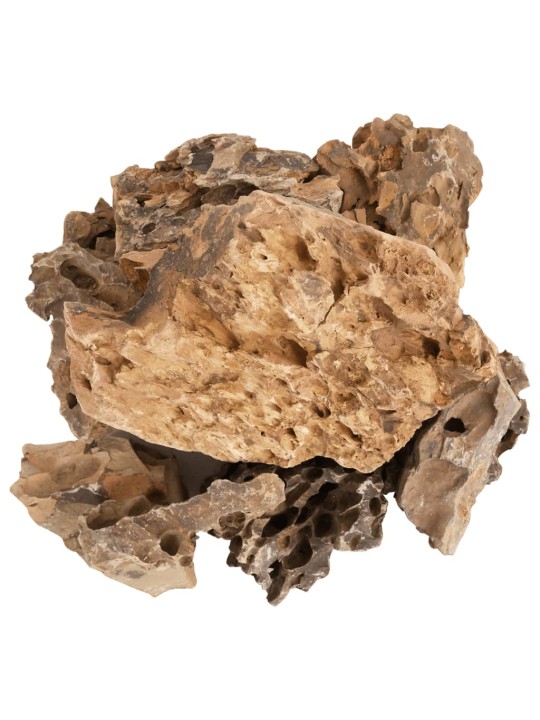 Pūķu akmeņi, 25 kg, brūni, 5-30 cm