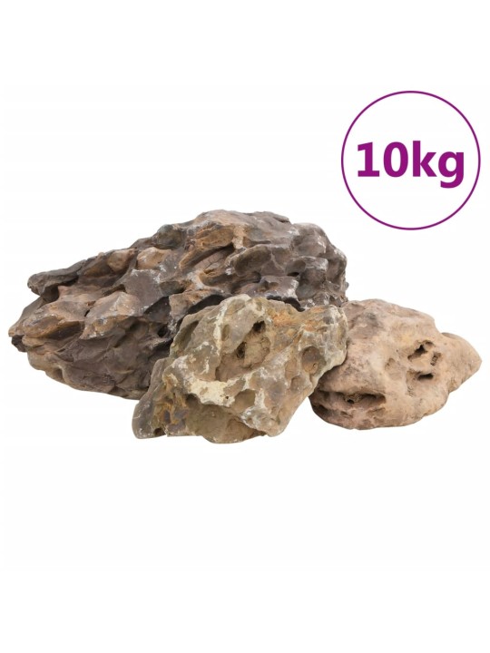 Pūķu akmeņi, 10 kg, pelēki, 10-40 cm