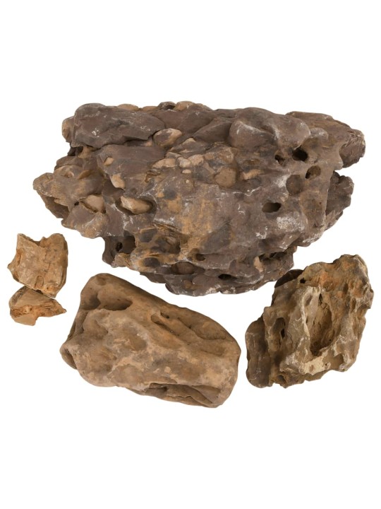 Pūķu akmeņi, 10 kg, pelēki, 10-40 cm