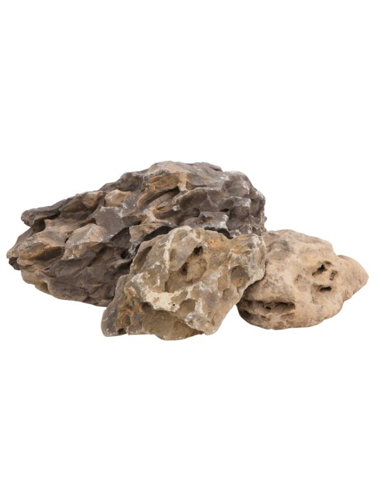 Pūķu akmeņi, 25 kg, pelēki, 10-40 cm