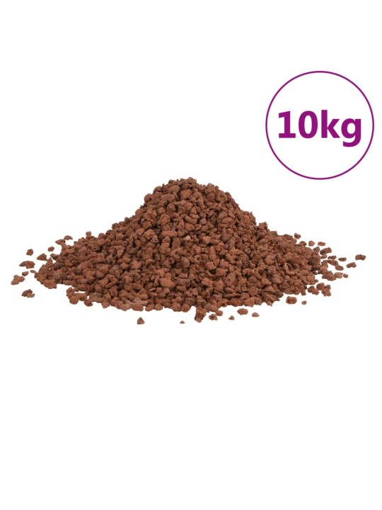 Vulkāniskie ieži, 10 kg, sarkani, 5-8 mm