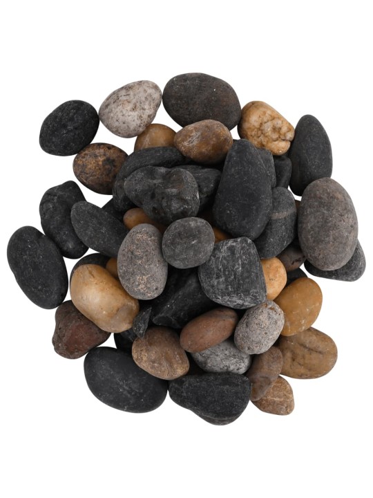 Pulēti oļi, 10 kg, krāsaini, 5-8 cm