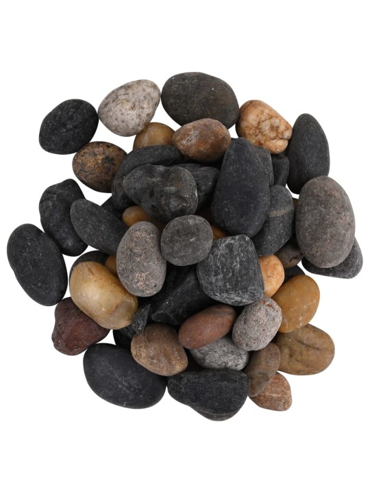 Pulēti oļi, 25 kg, krāsaini, 5-8 cm