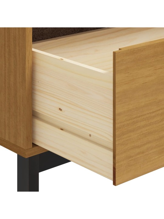 Kumode ar stikla durvīm flam, 80x40x80 cm, priede