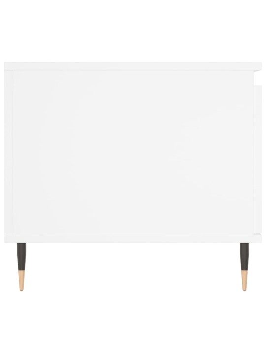 Kafijas galdiņš, balts, 100x50x45 cm, inženierijas koks