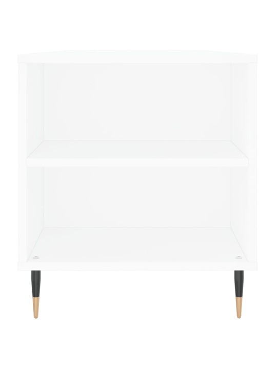Kafijas galdiņš, balts, 102x44,5x50 cm, inženierijas koks