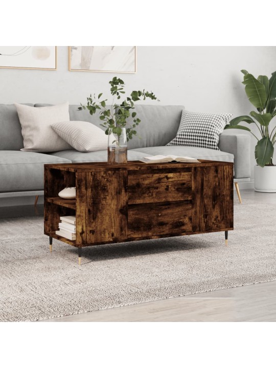 Kafijas galdiņš, ozola krāsa, 102x44,5x50 cm, inženierijas koks