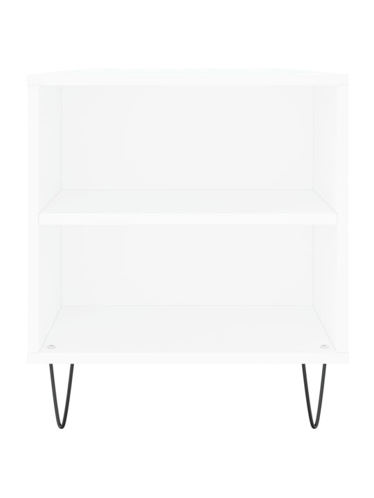 Kafijas galdiņš, balts, 102x44,5x50 cm, inženierijas koks