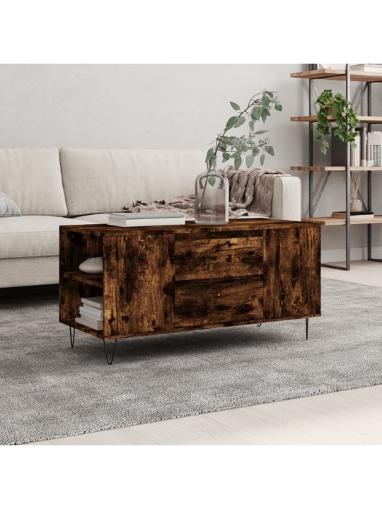 Kafijas galdiņš, ozola krāsa, 102x44,5x50 cm, inženierijas koks