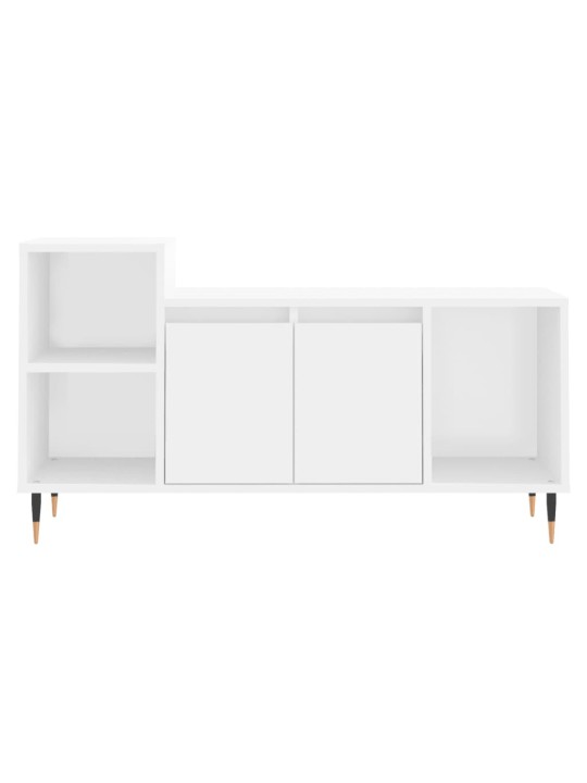 Tv skapītis, balts, 100x35x55 cm, inženierijas koks