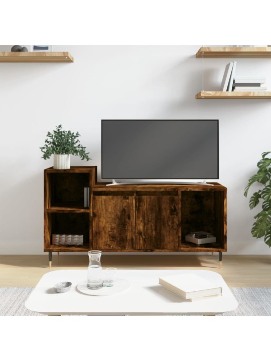 Tv skapītis, ozolkoka krāsa, 100x35x55 cm, inženierijas koks