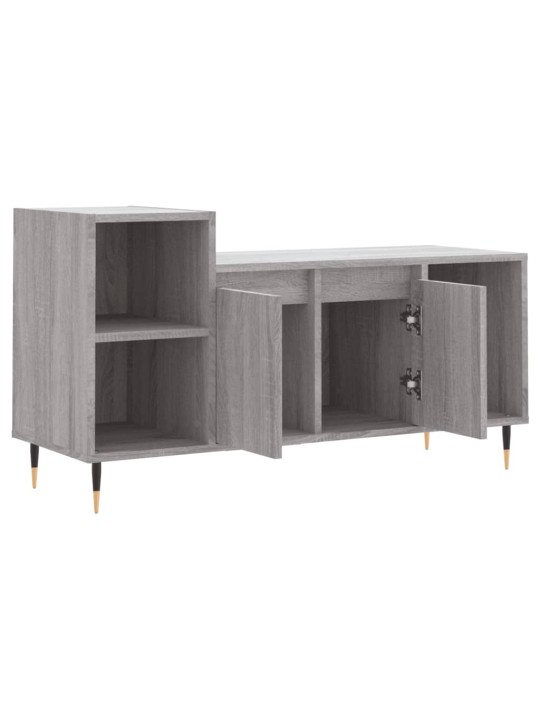 Tv skapītis, pelēcīgs, 100x35x55 cm, inženierijas koks