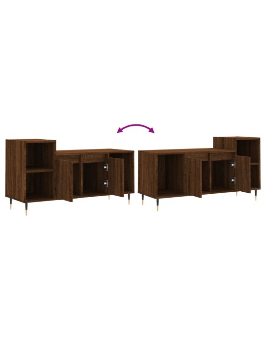 Tv skapītis, ozolkoka krāsa, 100x35x55 cm, inženierijas koks