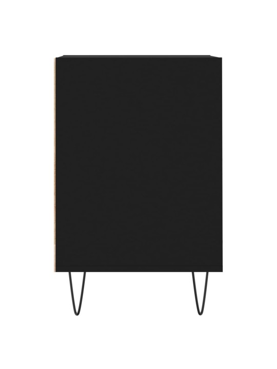 Tv skapītis, melns, 100x35x55 cm, inženierijas koks