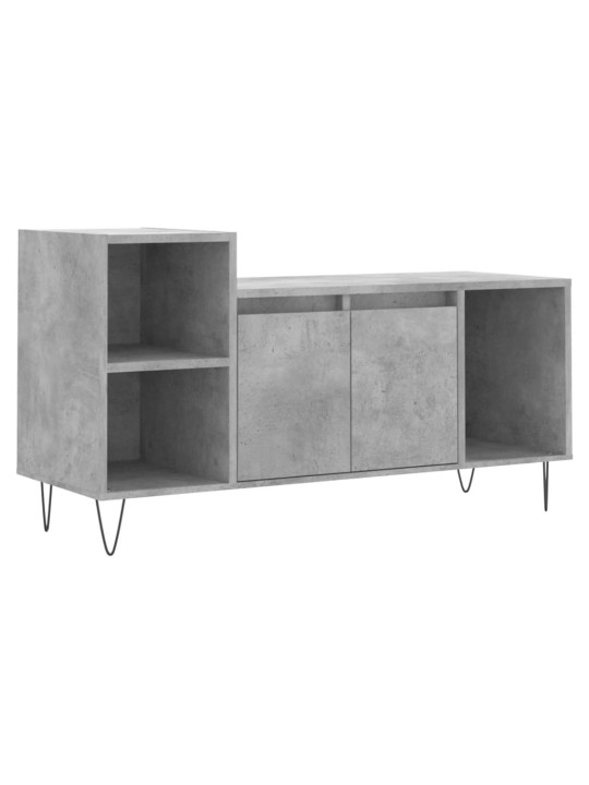 Tv skapītis, betona pelēks, 100x35x55 cm, inženierijas koks