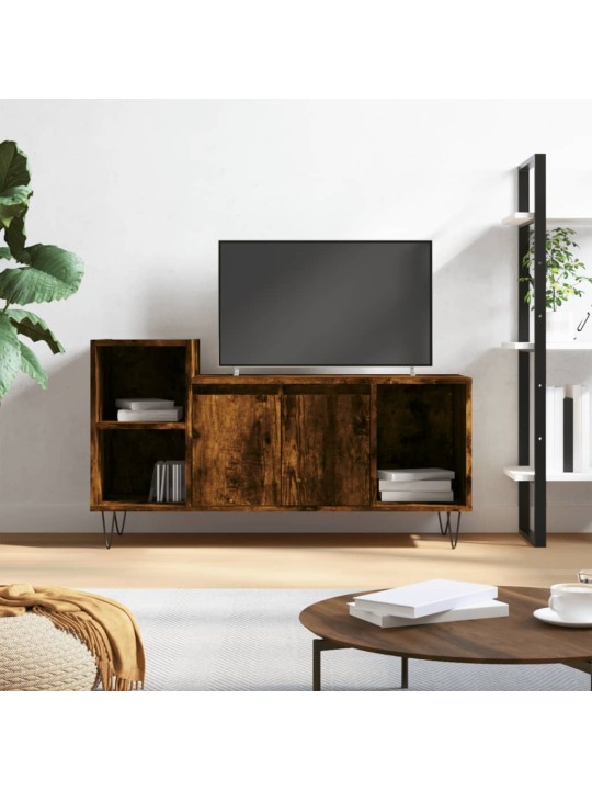 Tv skapītis, ozolkoka krāsa, 100x35x55 cm, inženierijas koks