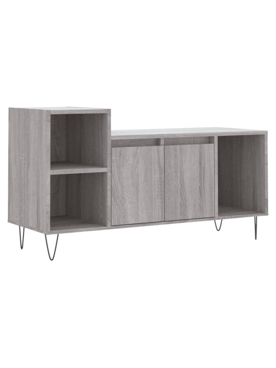Tv skapītis, pelēcīgs, 100x35x55 cm, inženierijas koks