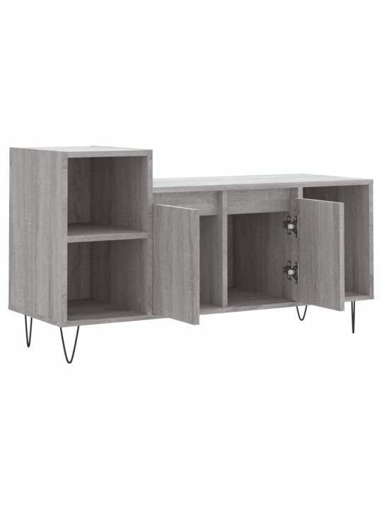 Tv skapītis, pelēcīgs, 100x35x55 cm, inženierijas koks