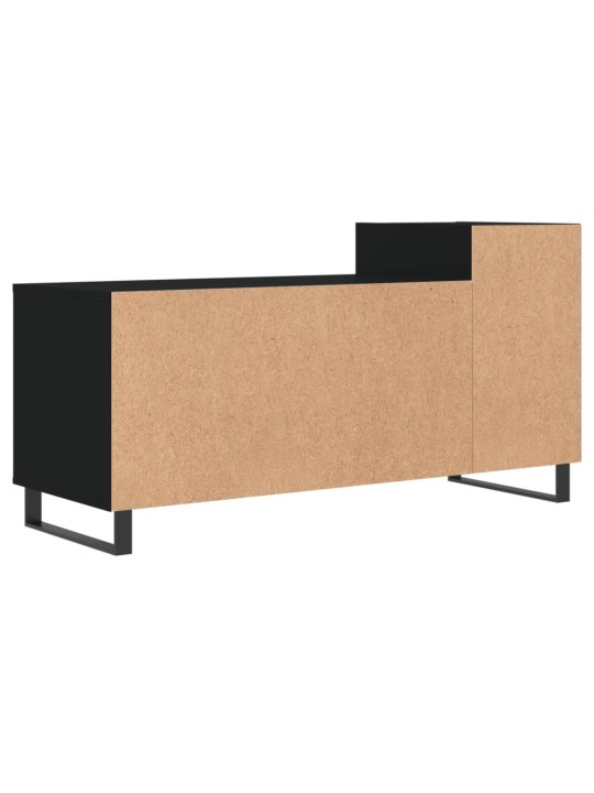 Tv skapītis, melns, 100x35x55 cm, inženierijas koks