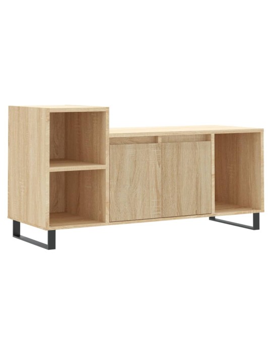 Tv skapītis, ozolkoka krāsa, 100x35x55 cm, inženierijas koks