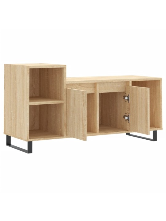 Tv skapītis, ozolkoka krāsa, 100x35x55 cm, inženierijas koks