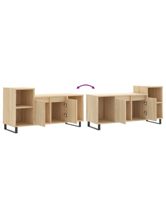 Tv skapītis, ozolkoka krāsa, 100x35x55 cm, inženierijas koks