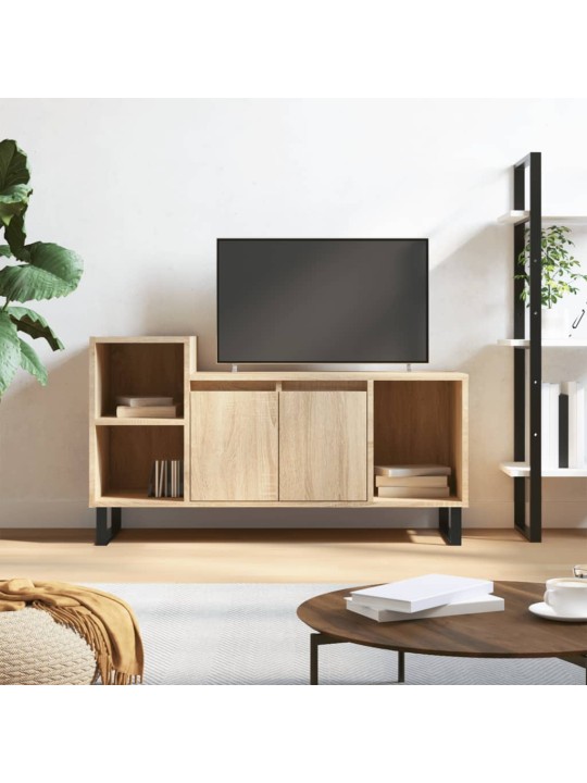Tv skapītis, ozolkoka krāsa, 100x35x55 cm, inženierijas koks