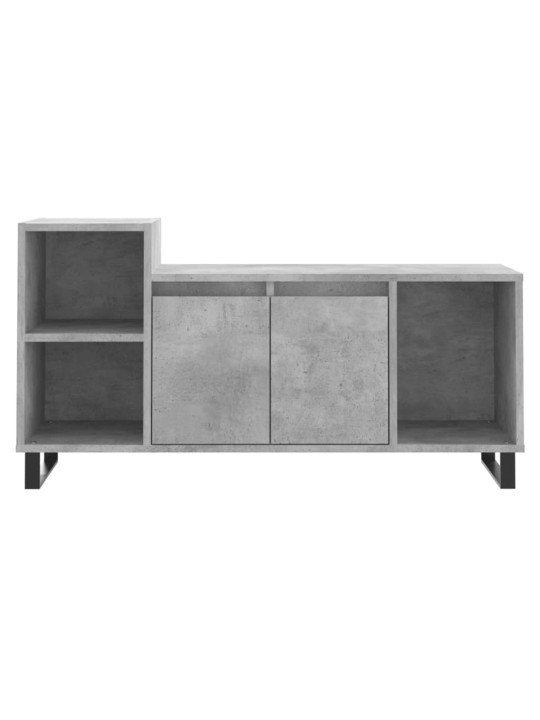 Tv skapītis, betona pelēks, 100x35x55 cm, inženierijas koks