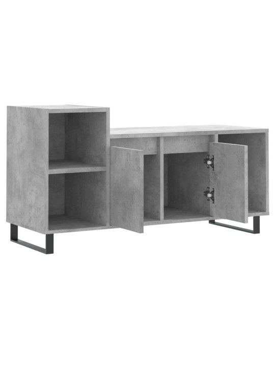 Tv skapītis, betona pelēks, 100x35x55 cm, inženierijas koks