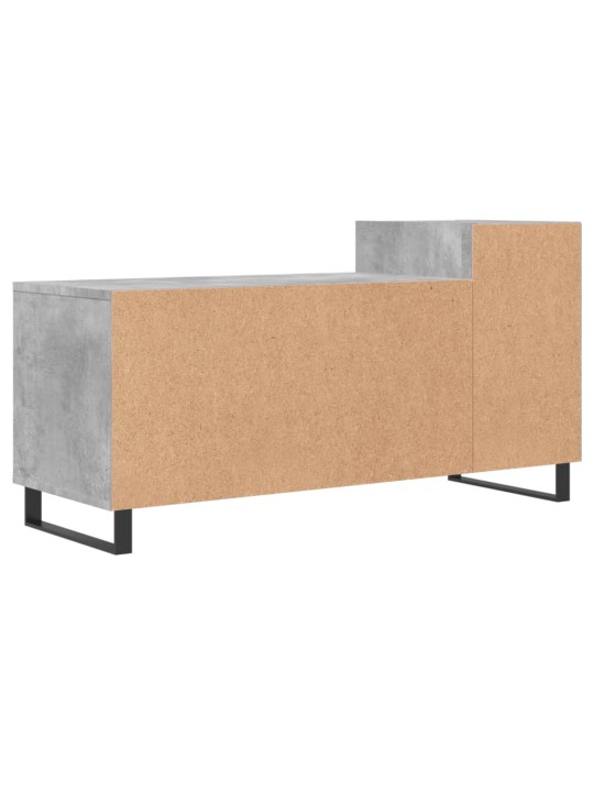 Tv skapītis, betona pelēks, 100x35x55 cm, inženierijas koks