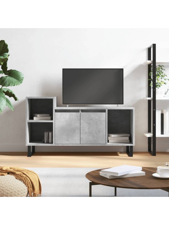 Tv skapītis, betona pelēks, 100x35x55 cm, inženierijas koks