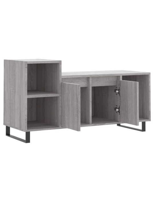 Tv skapītis, pelēcīgs, 100x35x55 cm, inženierijas koks