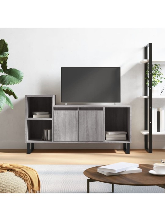 Tv skapītis, pelēcīgs, 100x35x55 cm, inženierijas koks