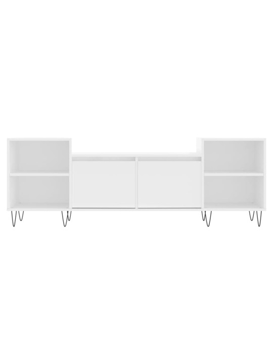 Tv skapītis, balts, 160x35x55 cm, inženierijas koks