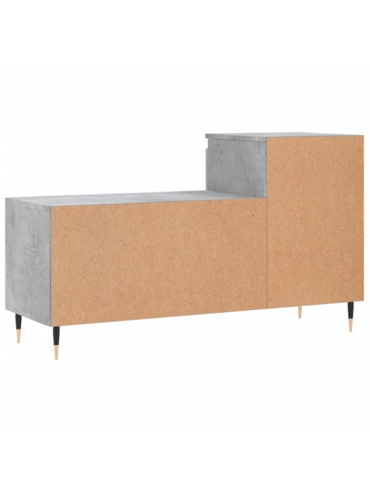 Apavu plaukts, betonpelēks, 102x36x60 cm, inženierijas koks