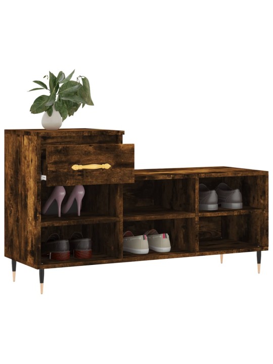 Apavu plaukts, ozolkoka krāsa, 102x36x60 cm, inženierijas koks