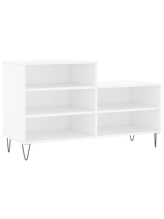 Apavu plaukts, balts, 102x36x60 cm, inženierijas koks