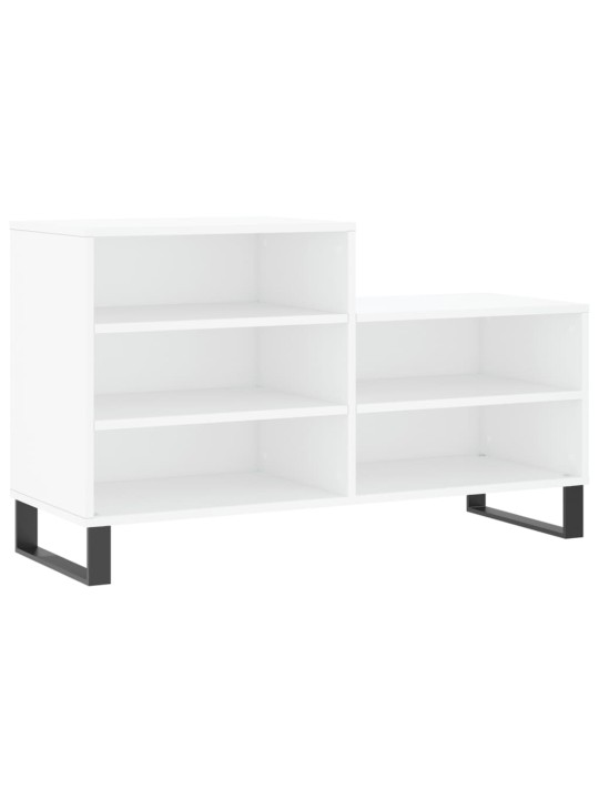 Apavu plaukts, balts, 102x36x60 cm, inženierijas koks
