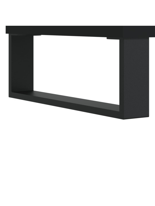 Apavu plaukts, melns, 102x36x60 cm, inženierijas koks