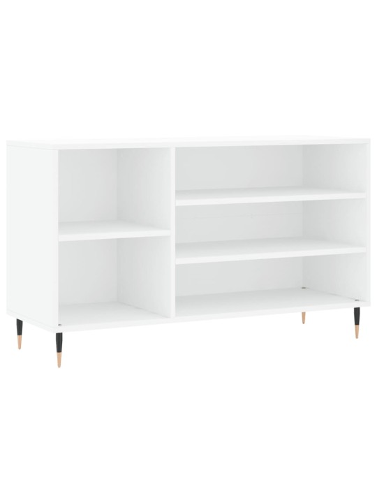 Apavu plaukts, balts, 102x36x60 cm, inženierijas koks