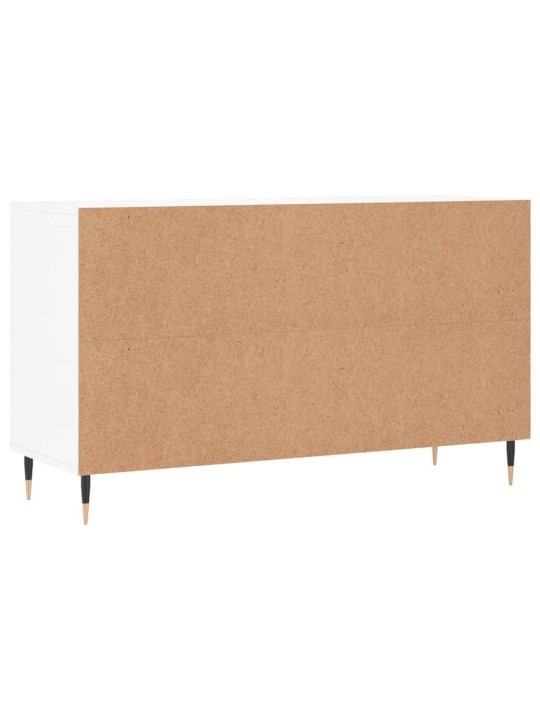 Apavu plaukts, spīdīgi balts, 102x36x60 cm, inženierijas koks